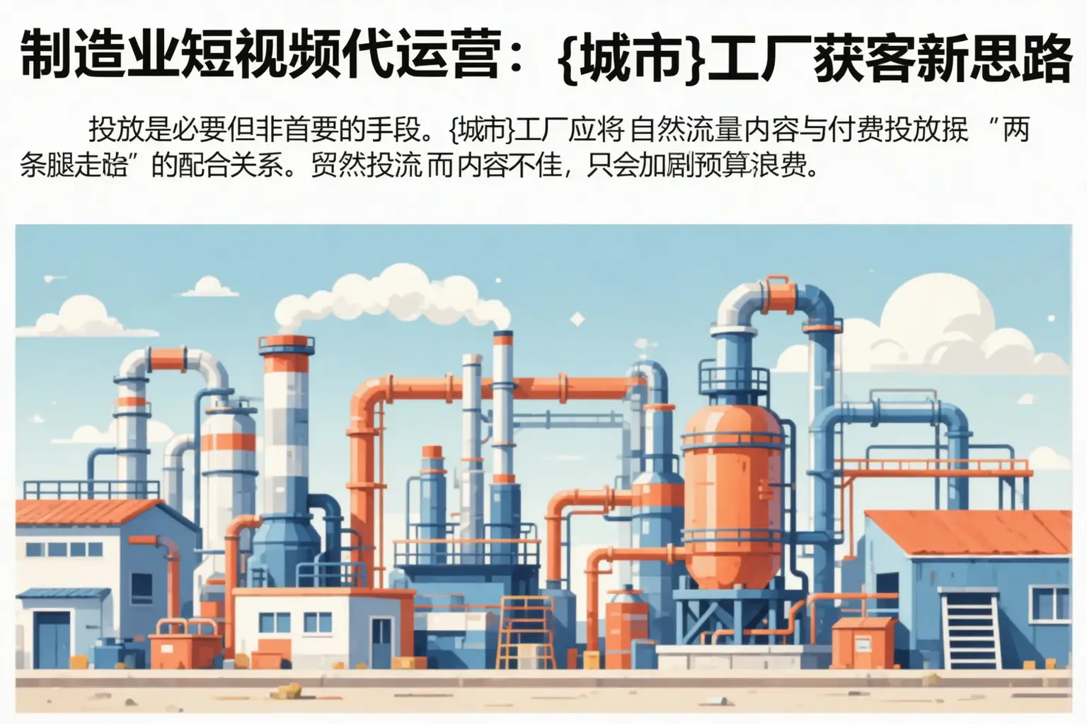 制造业短视频代运营：石台工厂获客新思路
